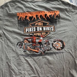 Comfort Colors Gray Motorcycle Graphic Tee